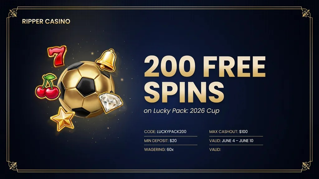 Ripper Casino 200 free spins