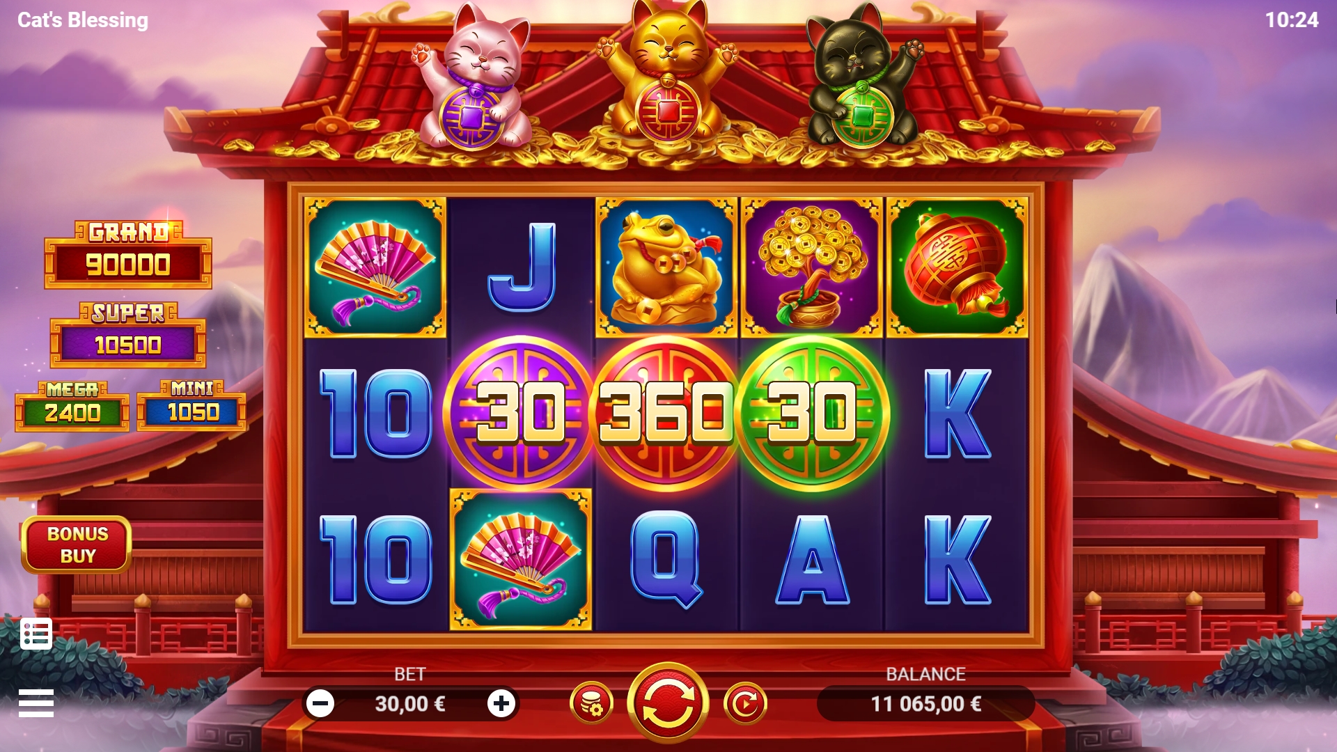 Cat’s Blessing Slot |Charming CatThemed Slot- Big Real Bonus