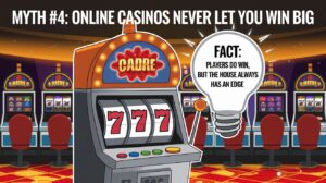 Myth #4: Online Casinos Never Let You Win Big 