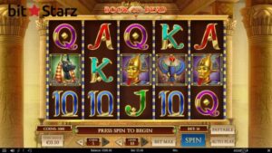 Book of Dead slot game at BitStarz Casino