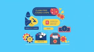 Free casino chips stacked