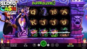 SlotoCash Bubble Bubble 3 slot win screen