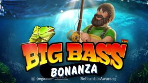 Big Bass Bonanza slot with fisherman and fish