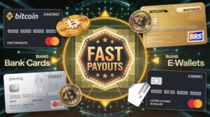 Fast payouts via Bitcoin, bank cards, and e-wallets