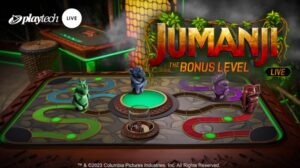 Jumanji Bonus Level board game slot preview