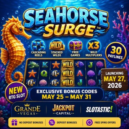 Seahorse Surge Slot Review: New RTG Game, Features & Bonus Codes