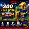Ripper Casino Lucky Pack 2026 Cup Free Spins Bonus