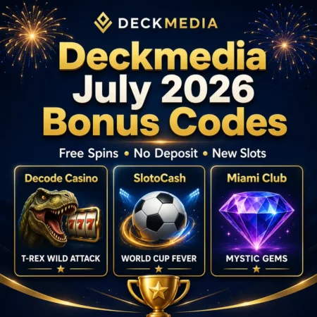 Deckmedia July Codes: Free Spins & No Deposit Offers