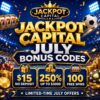 Jackpot Capital July Bonus Codes: $15 No Deposit & 100 Spins